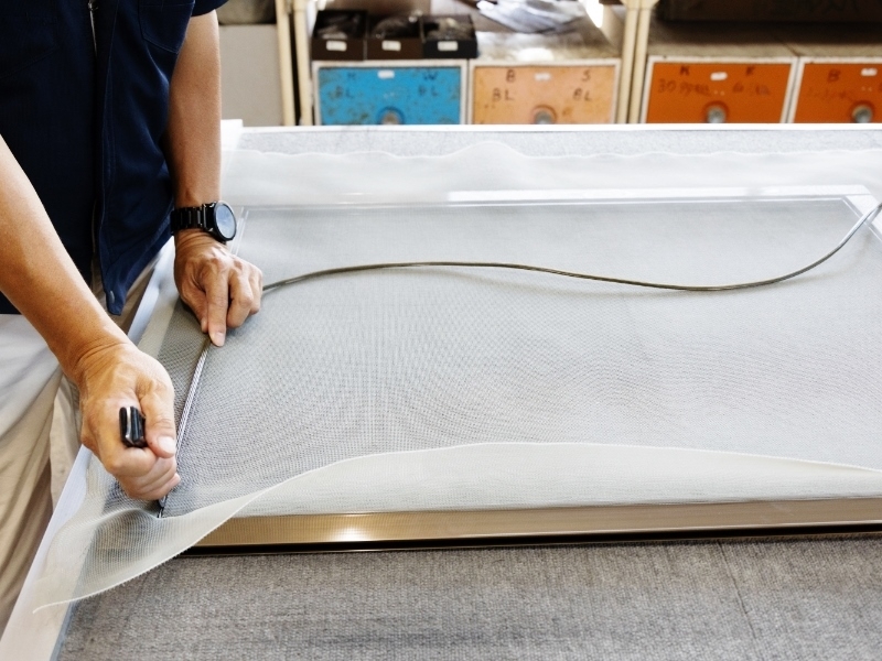 網戸張り替えの写真